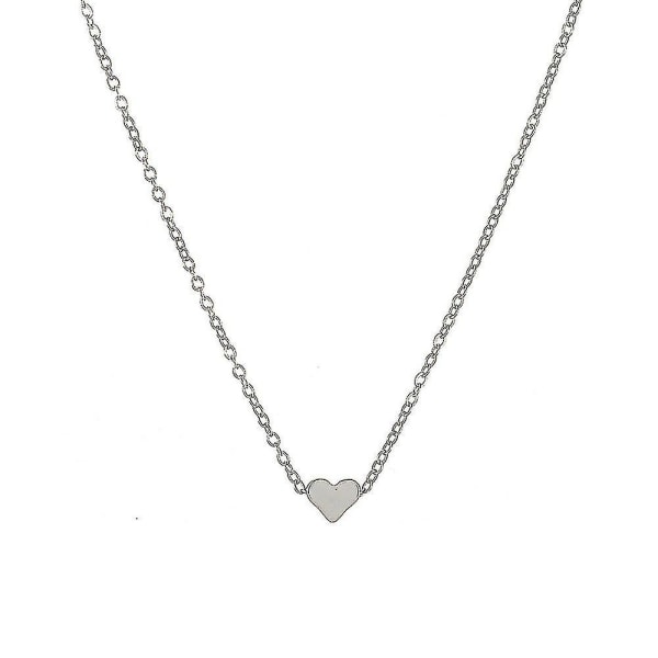Kristallhjärta halsband för kvinnor romantiskt mode klassiska lyxiga strass