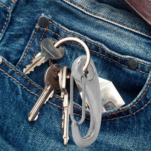 Rustfrit Stål Snap Hook til Dykkertilbehør Bolt Kit Hurtig Træk Shackle 70mm