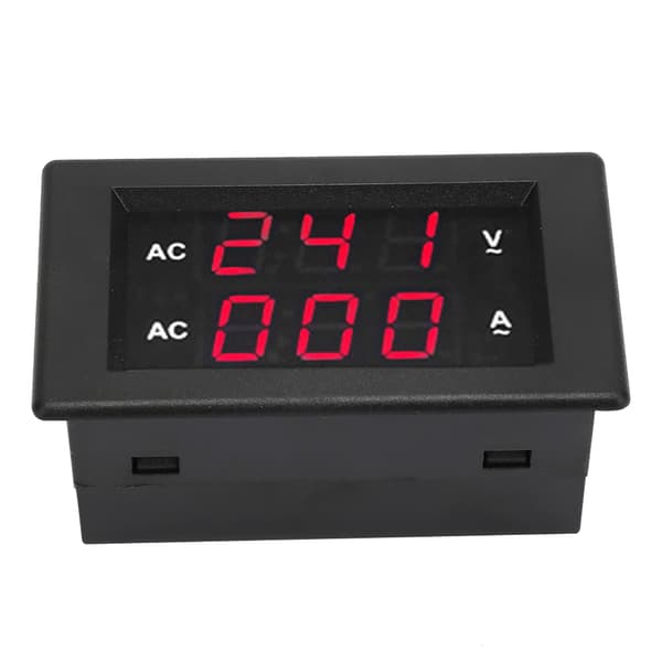 Digital AC Voltmeter 100-300V og Ampere Meter 0-100A med LED-display (rød)