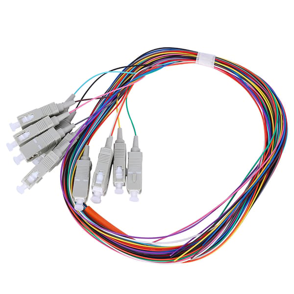 Fiber Pigtail-kabel Multimode Carrier Class 12 Core SC UPC 62.5 125 PVC-mantel