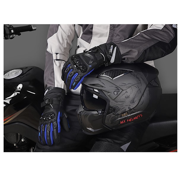 motorcykel ridhandskar blue L