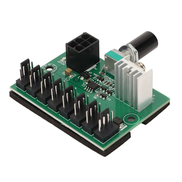 Ventilatorsplitter-controllerhub NKFV8 1 DC 12V PWM 8-kanals computerventilatorhub til 4-benede 3-benede 2-benede pc-ventilatorer