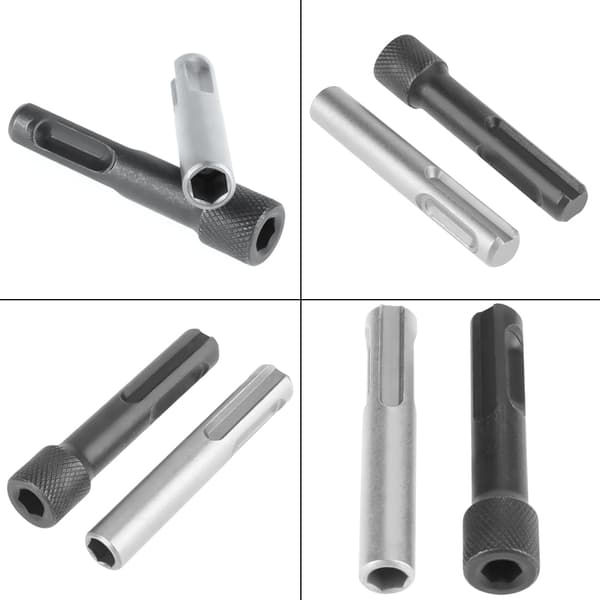 Magnetisk sekskantfeste SDS skrutrekkerbitsholder socket adapter 2-delt sett