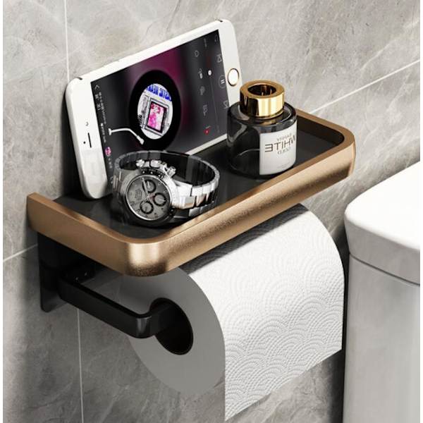 toiletpapirholder til badeværelse uden udstansning