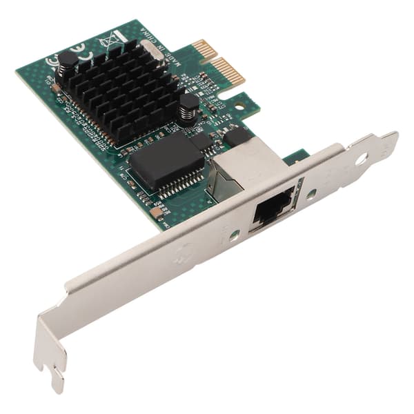PCI Express X1 Nätverkskort Gigabit Enkelt Port Koppar Kabel Server NIC Ethernet Kort för Windows för Linux