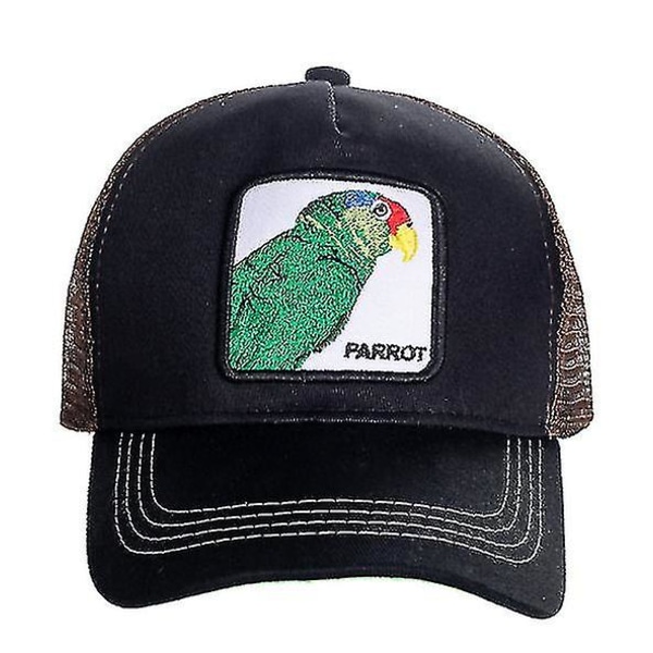 Panther Mesh Kasket Animal Farm Trucker Baseball Kasket Far Hat Snapback Wolf Tiger Outdoor Beast Paradise Tukankasketter Parrot