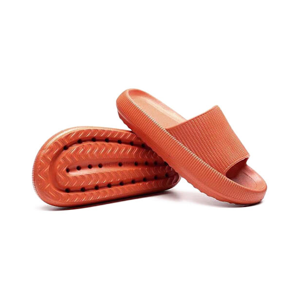 EVA halkfria tjock sula supermjuka tofflor Orange 36 to 37