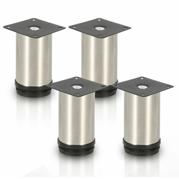 4x Hårnålsbordsben Metallbordsben Möbelben Svarta hårnålsben 3 barer,61cm
