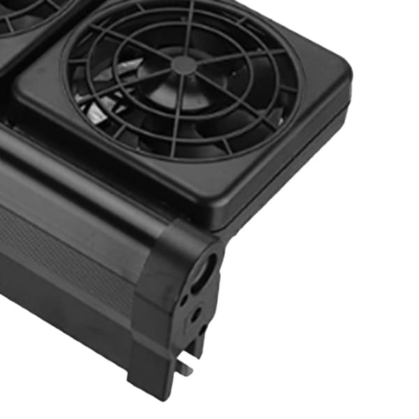 Fisketank Køleventilatorsystem Mini Justerbar Hastighed Akvarium Vandkøleventilator til Akvarium Køler CN Stik US Stik To Hoveder