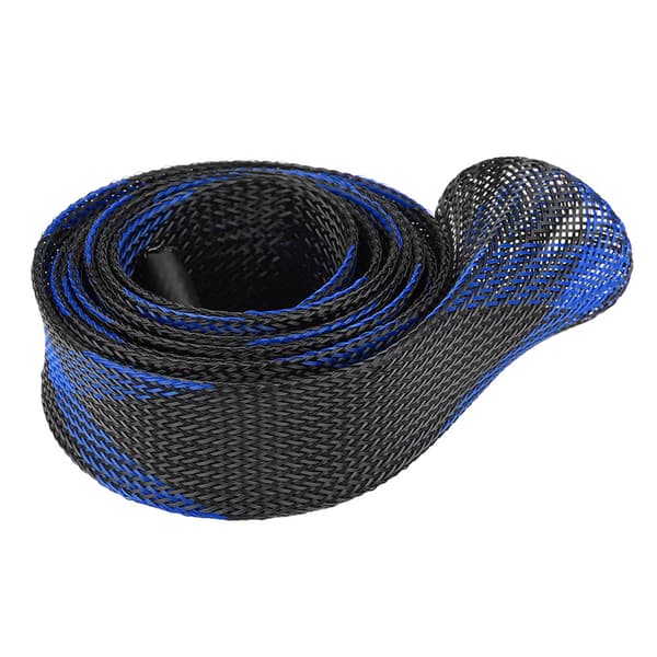 Litteä varsi, laajennettava valettu onkivavan suojus, musta sininen
