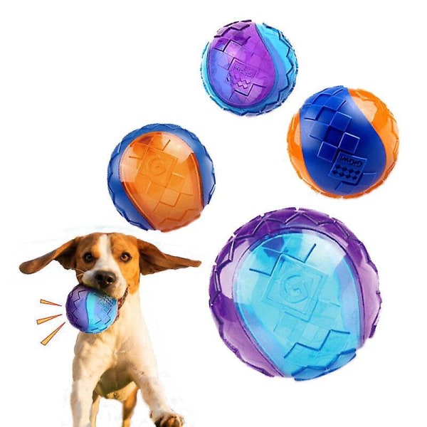 Hundtuggleksak, uppblåsbar boll (Clear M)