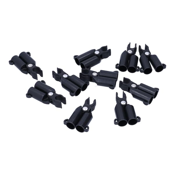 10-pack A-typ Trädgårdsstöd för växter Kopplingsklämmor 16 mm ID Fästpinnar