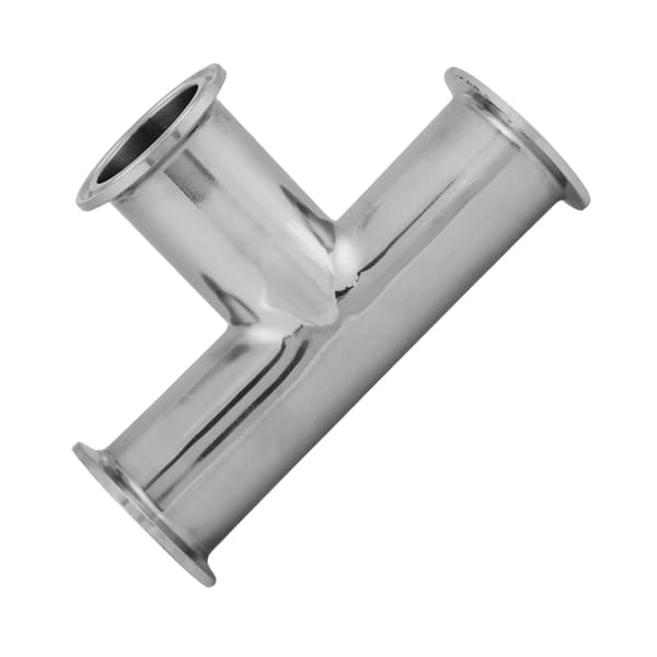 Sanitær T-stykke i rustfrit stål, 3-vejs 38x1,5 mm fitting tilbehør