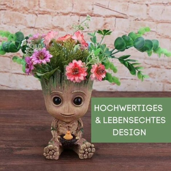 Baby Groot -kukkaruukku - Kasveja ja kyniä Toimintahahmo klassisesta elokuvasta - Täydellinen lahja - Nimeni on BABY Groot