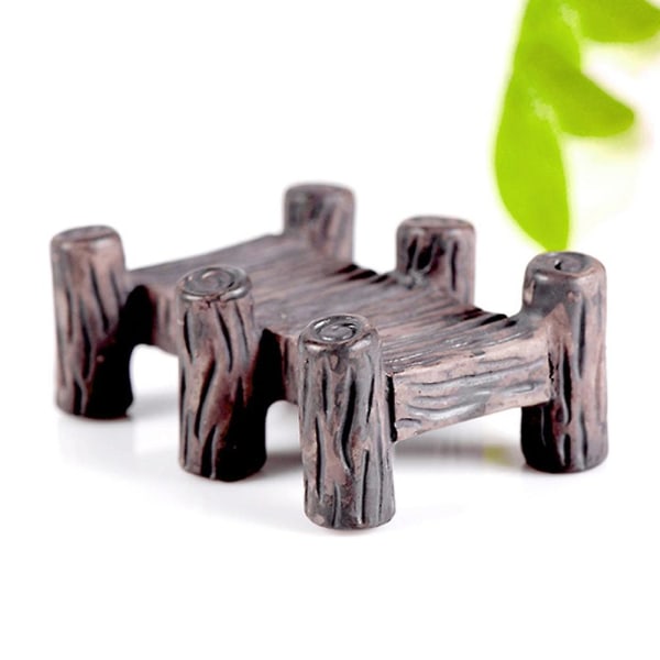 5 st Mini Bridge Miniatyr Landskap Fairy Staty Figurine Modell Hantverk Trädgårdsdekor