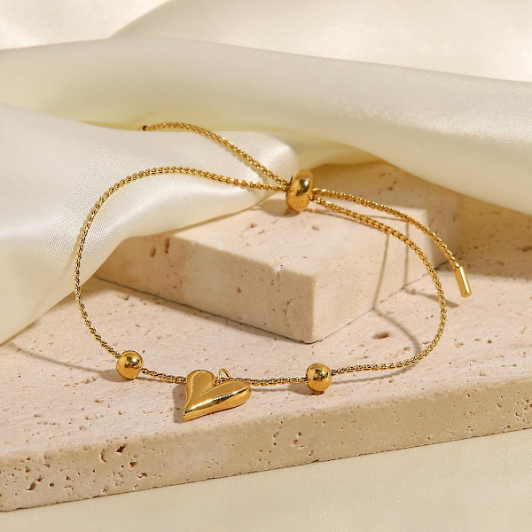 Armbånd Pink Heart Daily Outfit Metallic Element B1521