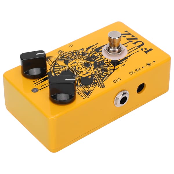 Fuzzy Bear Elgitarr Fuzz Effektpedal Musikinstrument Tillbehör, Helt i Metall