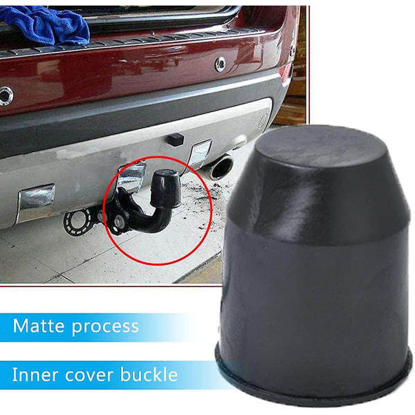 Hitch Cover , 2 st Trailer Hitch Cover, Dammtät och Vattentätt, För bil, Rv, Trailer Kulledsskydd (svart)