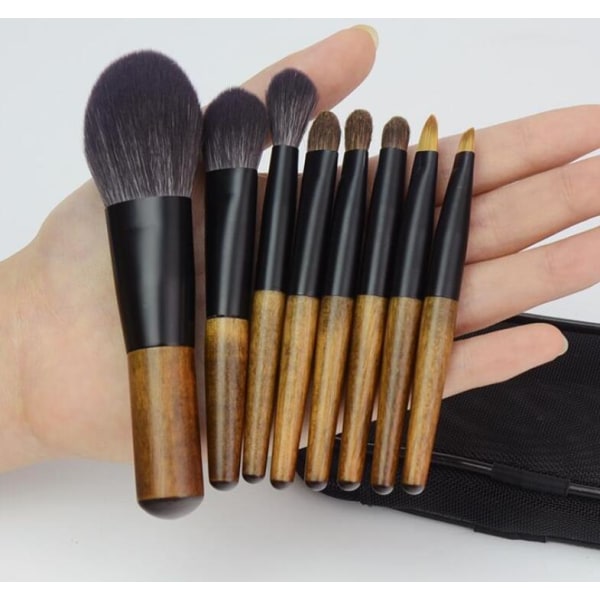 Kahdeksan pienen minimeikkisiveltimen set ( case)