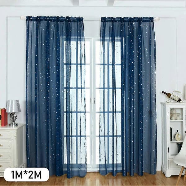 Romantisk tyllgardin elegant, romantisk for barnerom navy blue 1m*2m