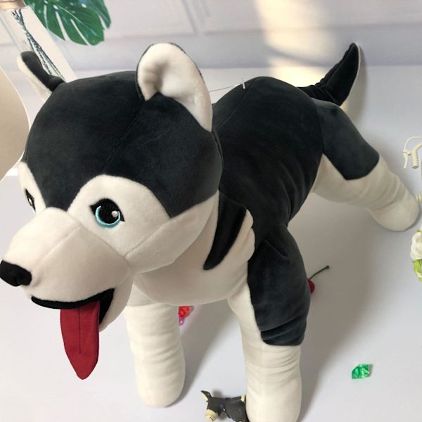 Söt plyschdocka, husky leksaksdocka 60cm