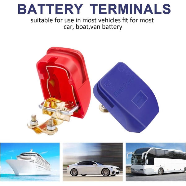 Ygl 2 par Quick Release-batteriterminaler, 12v Quick Release-batteristik, velegnet til biler Lastbiler