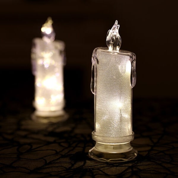4kpl LED Tears Elektroninen kynttilänvalo jouluravintolabaarin koristeena yövalokoriste