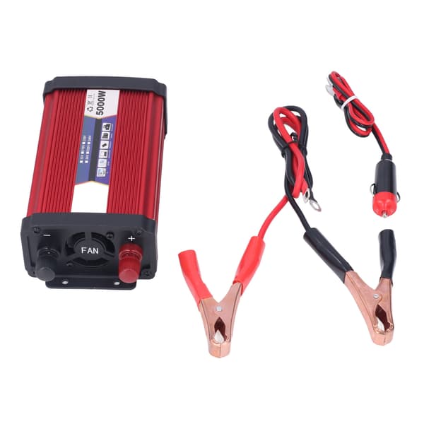 2000W 24V til 220V Modificeret Sinusbølge Køretøjsstrømomformer USB-opladeradapter