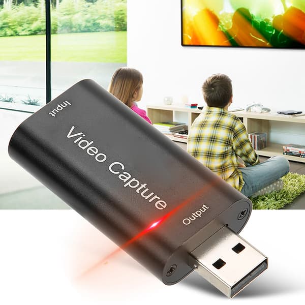 USB 2.0 HD Video Capture Card Portabelt Datortillbehör för Windows Android OS X