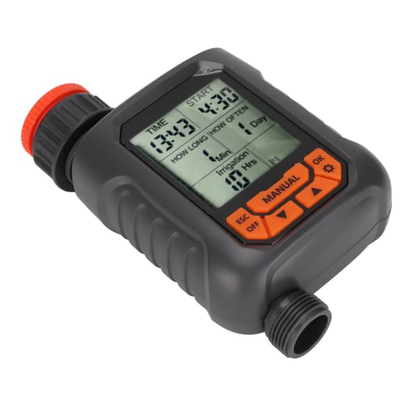 G3 4 Sprinkler Timer IP65 Vattentät Stor LCD Digital Bevattningskontroll Kopparadapter