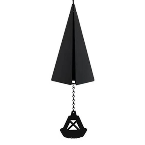Vindklokker Udendørs Trekant Vindklokker Creative Yard Smedejern Metal Wind Chimes (Triangle Wind Chimes 2)