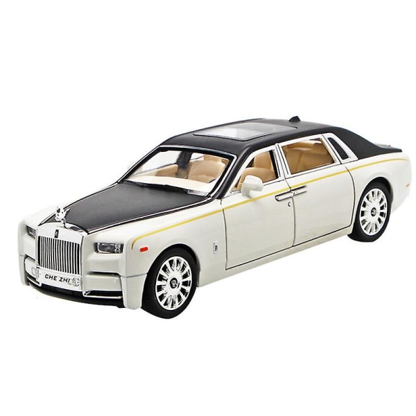 1/32 Alloy Diecast Rolls-royce Phantom Model Leksak Bil Simulering Diecasts & Leksaksfordon Ljud Ljus Samling Leksaker för pojke Present