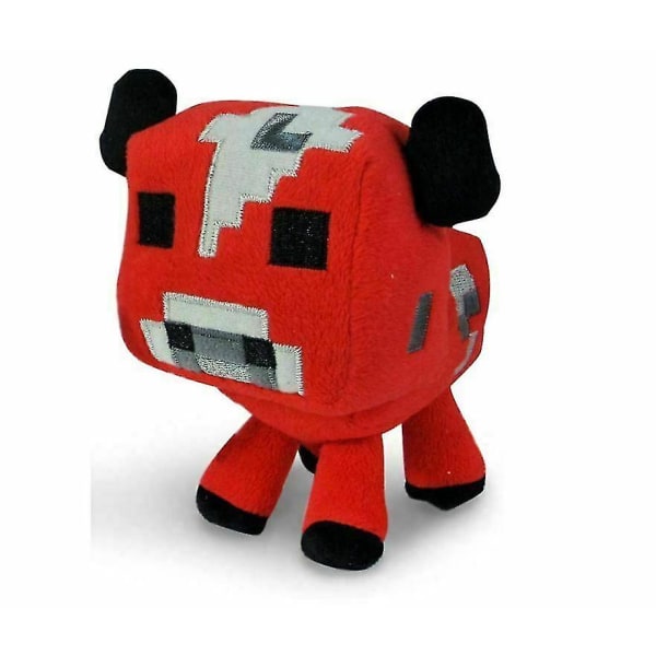 Minecraft Plyschleksak Creeper Gosedjur Mjukdjur Barn Present A red