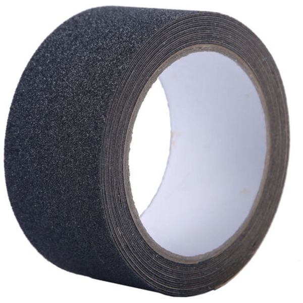 Sort skridsikker indendørs/udendørs tape - (5m x 25mm)