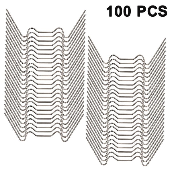 Piao rustfrit stål glaseringsclips, W Type drivhusclips, til drivhus- og hulkammerpaneler 100pcs