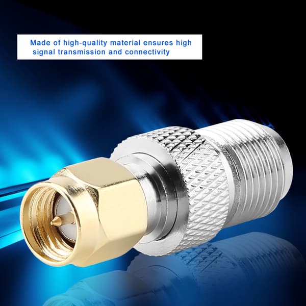 SMA han til F hun RF koaksialadapter (2-pak)