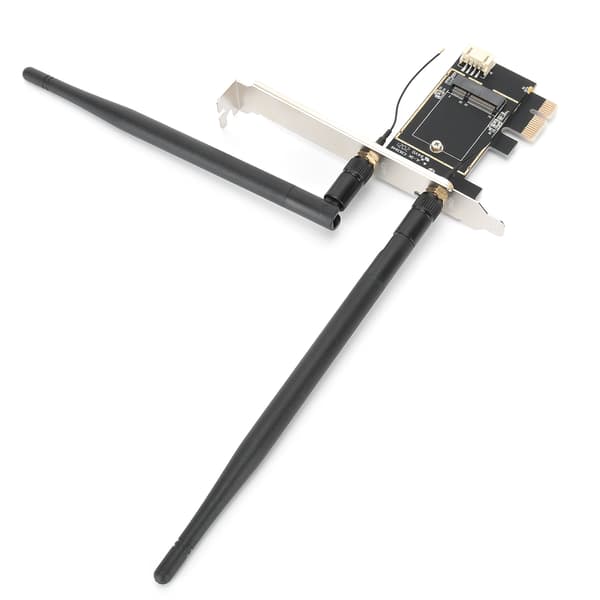 Trådløst netværkskortadapter PCIe 1X til NGFF E Key Converter til bærbar computer