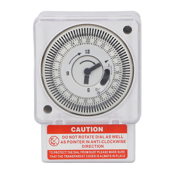 Mekanisk Timer 24 Timer 15 Minutters Interval Urtype Industritimer AC220V