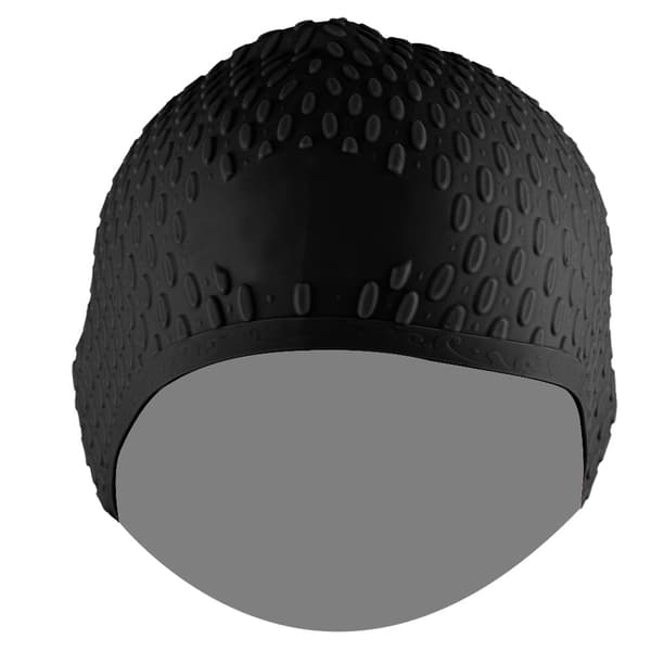 Fleksibel Vanntett Silikon Badehette Svart Unisex