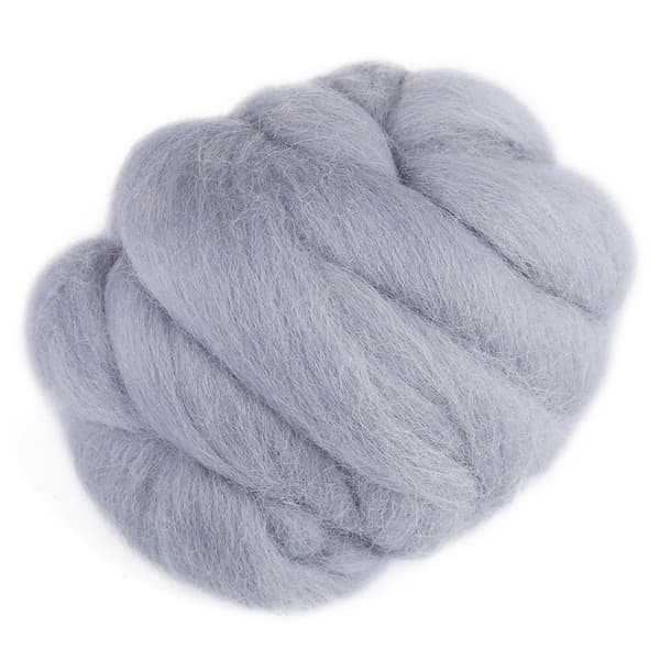 55g Gråfärgad nålfiltull roving spinnmaterial