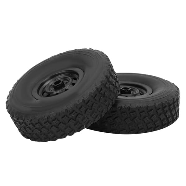 Sorte gummidék for WPL C-34 1/16 4WD Militærbil