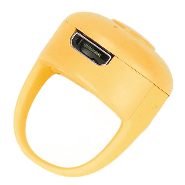 Smart Ring Kontroller Praktisk Bluetooth Fjernkontroll Ring for Alle Smarttelefoner Gul