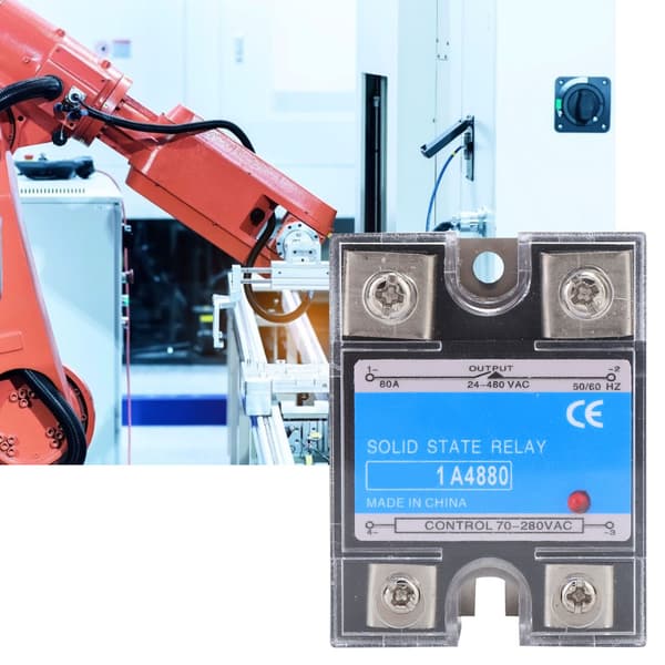 BERM 1 A4880 80A SSR Solid State Relä 70 280VAC Ingång 24 480VAC Last AC Elektrisk Utrustning för CNC-maskiner