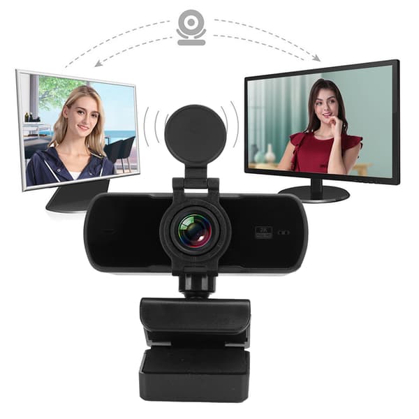 USB Webcam med mikrofon 2K 1440P Live Streaming Høj Opløsning Tilbehør PPC-05