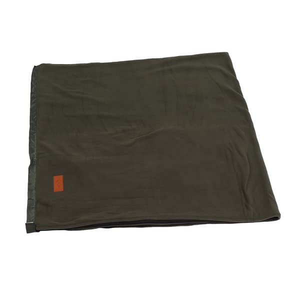 Super Tyk Fleece Sovepose Liner Blød Camping Vandring Rejse Tæppe OD Grøn