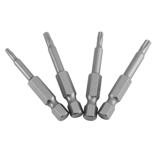 Magnetisk sikkerheds stjerne skruetrækker bits sæt 8 stykker 1 4 tommer hex skaft T8 til T40 50mm længde