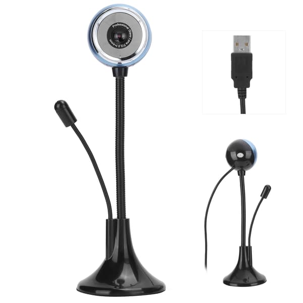 HD Mini USB Roterande Webbkamera för PC Laptop Tillbehör