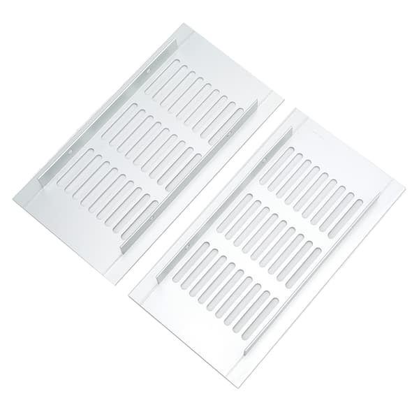 Aluminiumslegering Sølv Rektangulær Ventilationsrist Dækning 80x150mm 3.14x6in til Skab RV Camper Varmeafledning