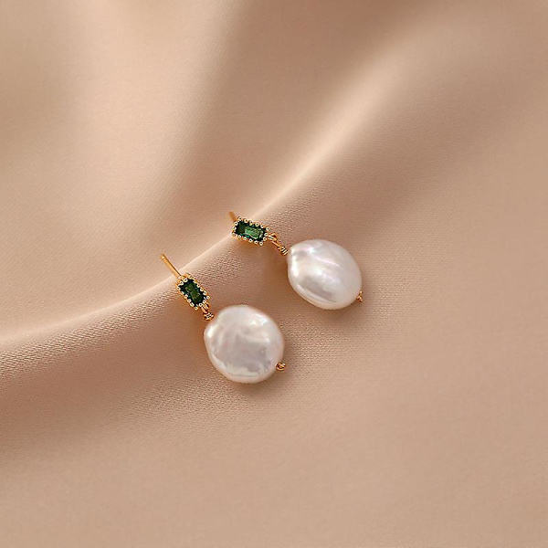 Ørering Perle Irregular Girls&#39; Modesmykker Ac3615 A101