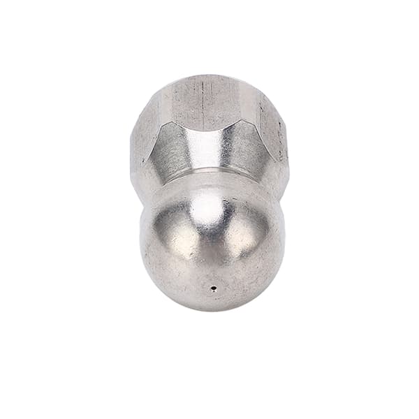 5000PSI Høytrykksdyse Rørrenser Jetdyse Rustfritt Stål Kulehode Front 1 Bak 3 Hull G3/8in